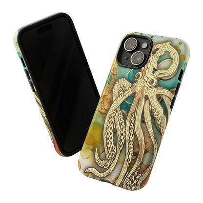 Octopus Art Phone Case – Nautical Oceanic Protective iPhone Cover