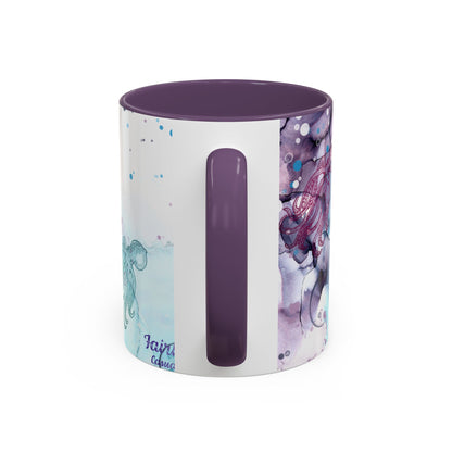 Octopus Watercolor Coffee Mug — Ocean Jellyfish Art Accent Mug (11/15oz)
