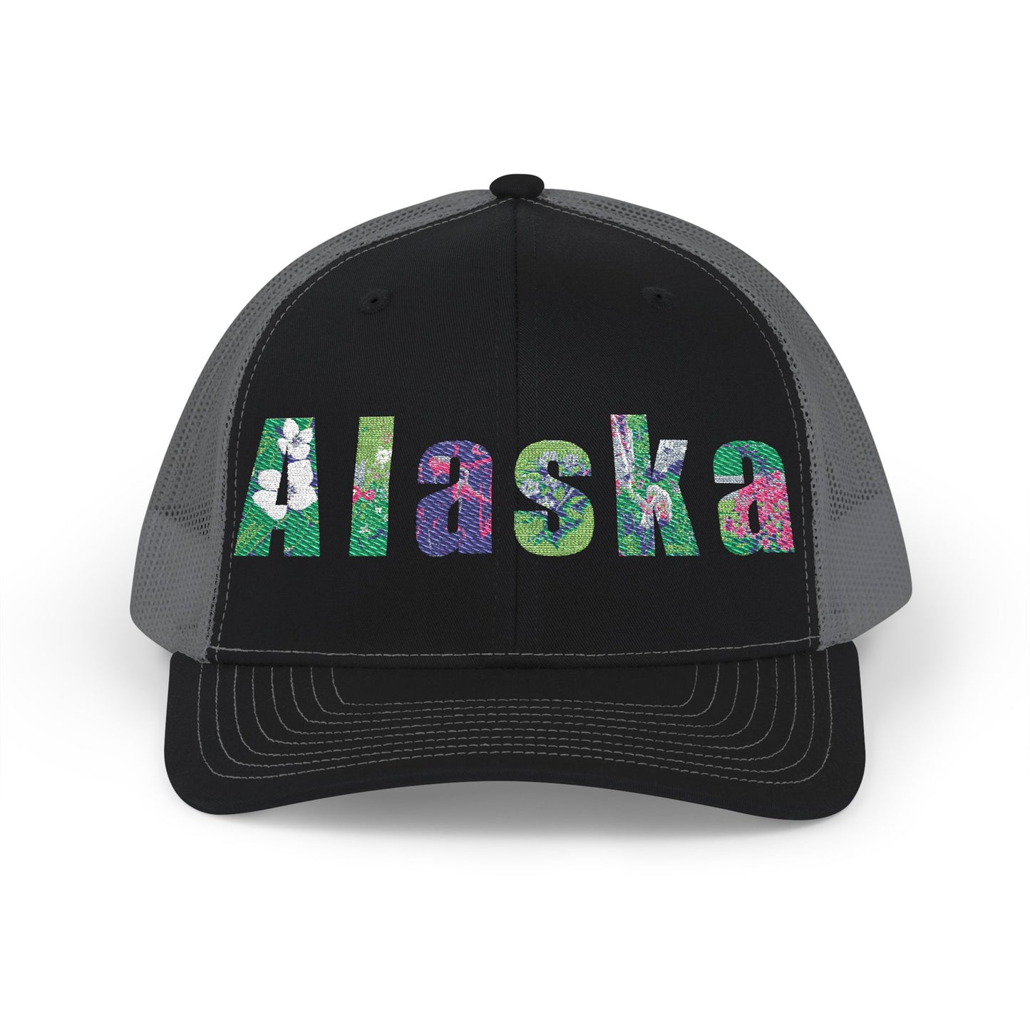 Alaska Floral Snapback Trucker Cap
