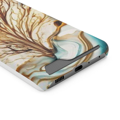 Card-Holder Phone Case — Protective Phone Case with Card Slot, Whimsical Art