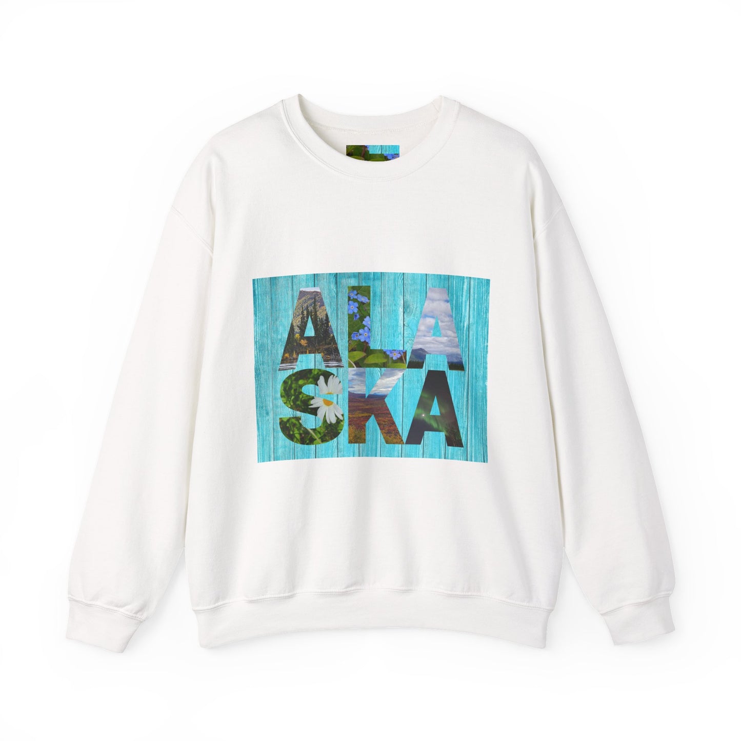 Alaska Crewneck Sweatshirt — Retro 'Alaska' Graphic Pullover