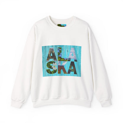 Alaska Crewneck Sweatshirt — Retro 'Alaska' Graphic Pullover