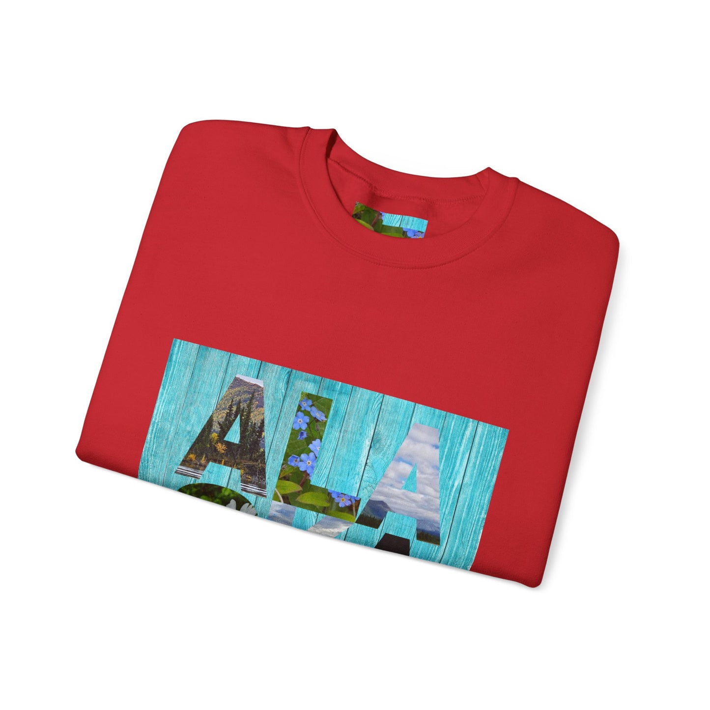 Alaska Crewneck Sweatshirt — Retro 'Alaska' Graphic Pullover
