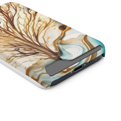 Card-Holder Phone Case — Protective Phone Case with Card Slot, Whimsical Art