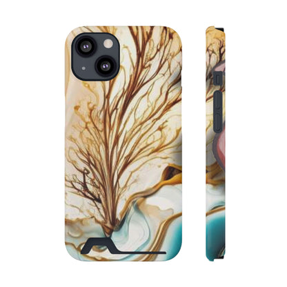 Card-Holder Phone Case — Protective Phone Case with Card Slot, Whimsical Art
