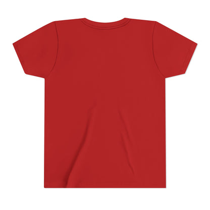 Youth Tee — Cute Christmas Puffin Trio on Plaid |