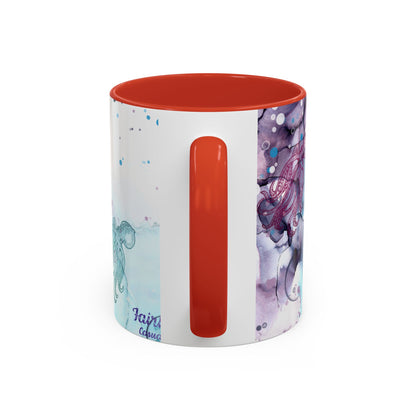 Octopus Watercolor Coffee Mug — Ocean Jellyfish Art Accent Mug (11/15oz)