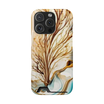Card-Holder Phone Case — Protective Phone Case with Card Slot, Whimsical Art