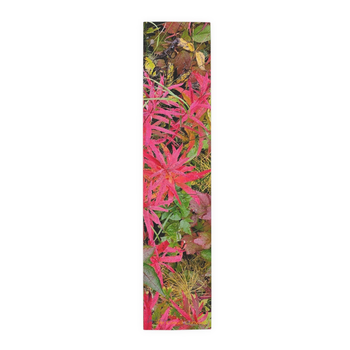 Fall foliage  Leaves Table Runner — Fall Foliage Cotton-Poly Blend