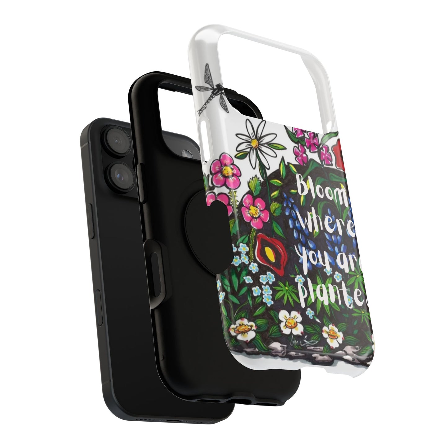 Bloom Where You’re Planted Floral Phone Case — Impact-Resistant