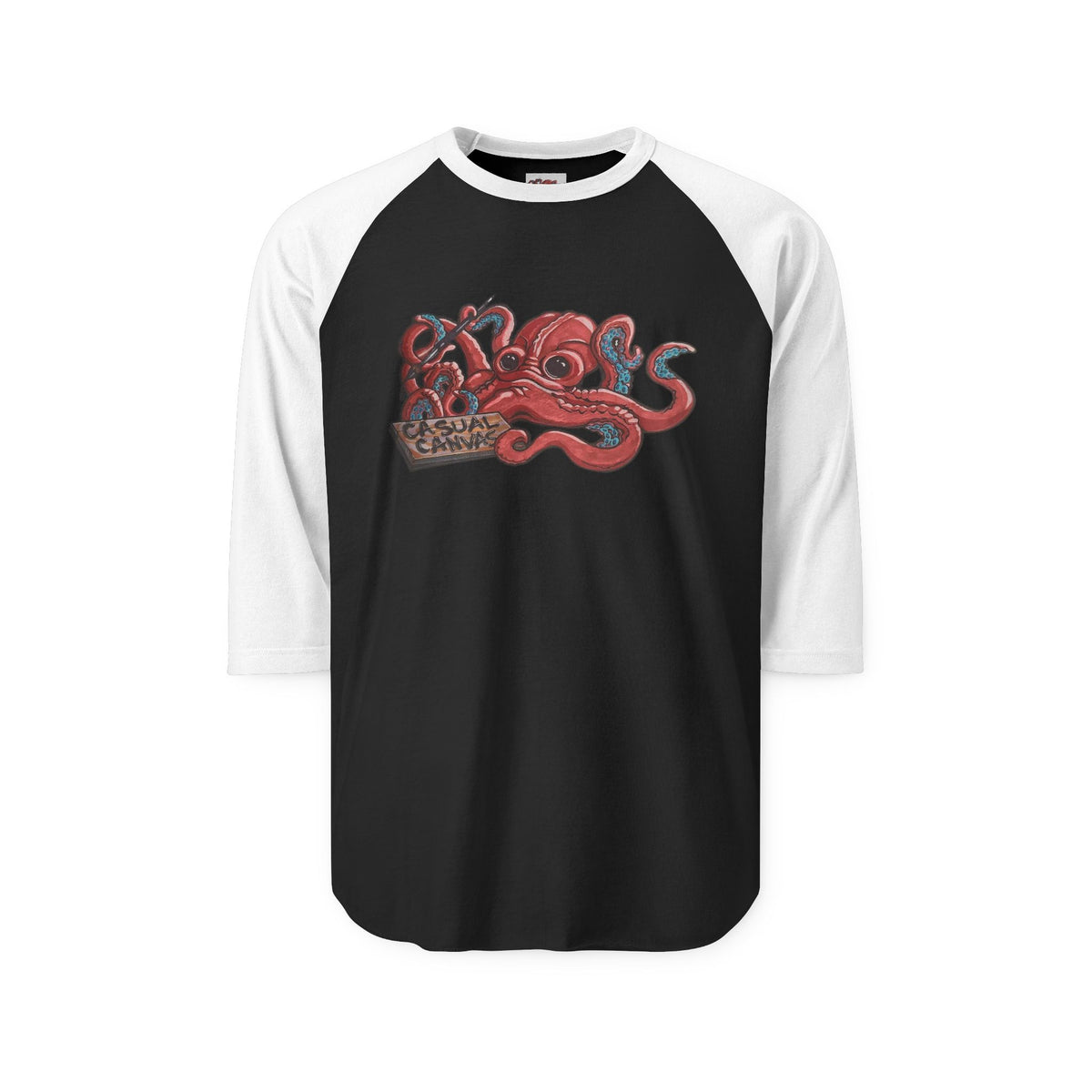 Casual Canvas logo — Vintage Red Kraken Crewneck