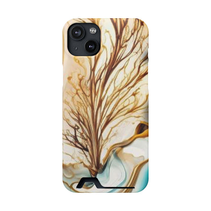 Card-Holder Phone Case — Protective Phone Case with Card Slot, Whimsical Art