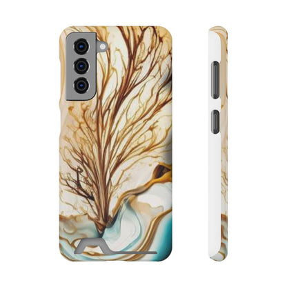 Card-Holder Phone Case — Protective Phone Case with Card Slot, Whimsical Art