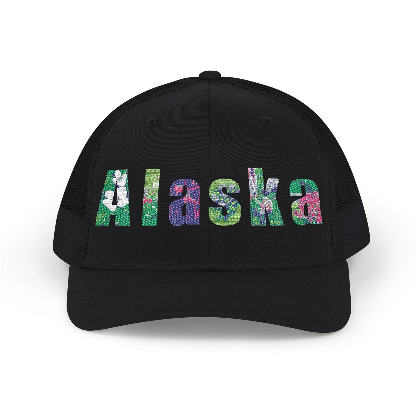 Alaska Floral Snapback Trucker Cap