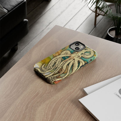 Octopus Art Phone Case – Nautical Oceanic Protective iPhone Cover