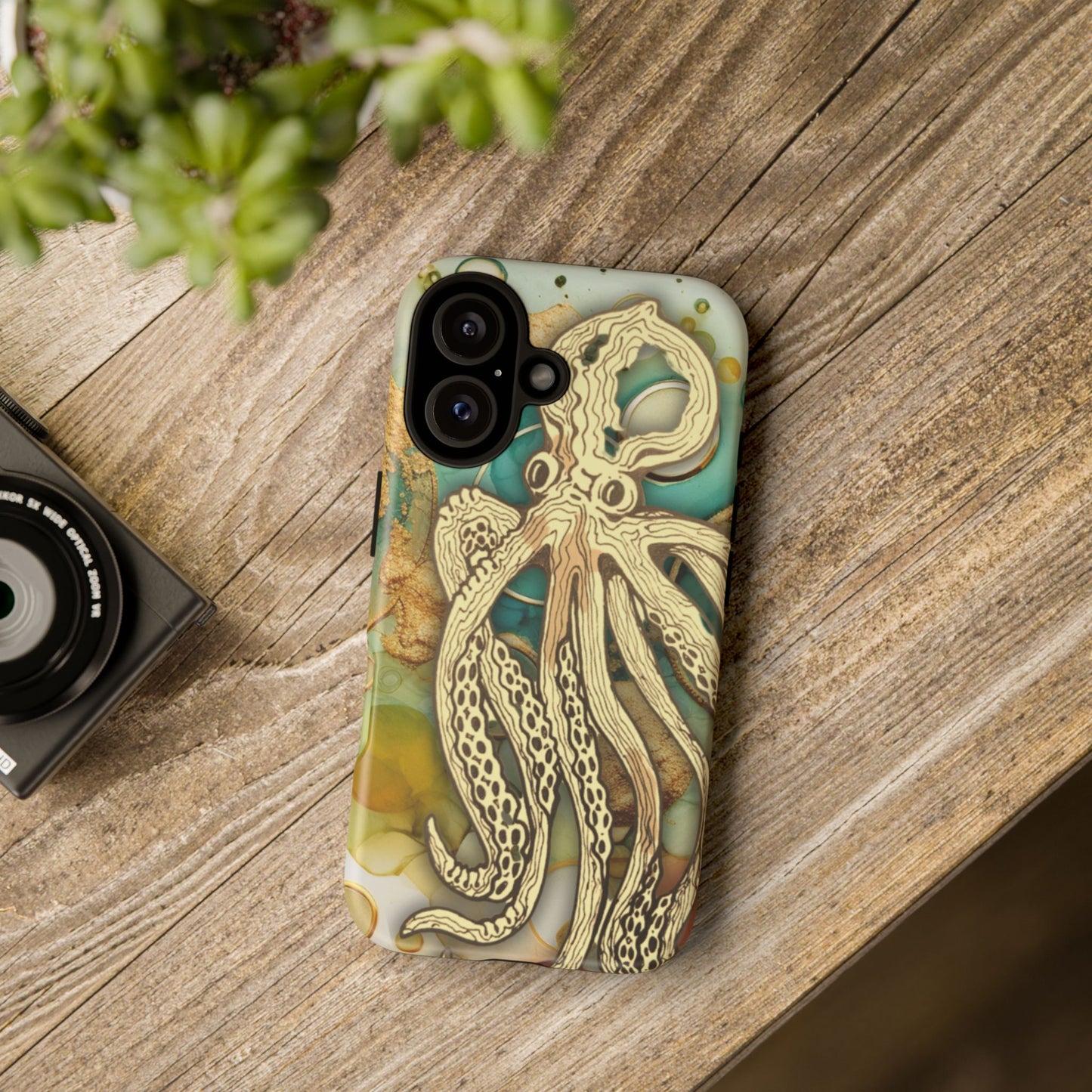 Octopus Art Phone Case – Nautical Oceanic Protective iPhone Cover