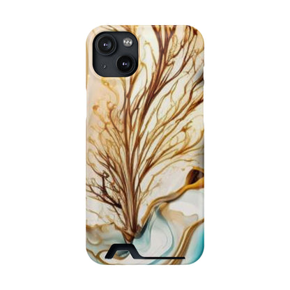 Card-Holder Phone Case — Protective Phone Case with Card Slot, Whimsical Art