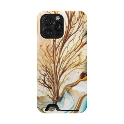 Card-Holder Phone Case — Protective Phone Case with Card Slot, Whimsical Art