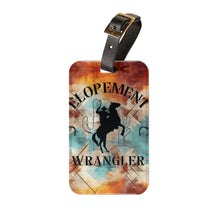 Elopement Wrangler Luggage Tag — Rustic Rodeo Cowboy Travel ID