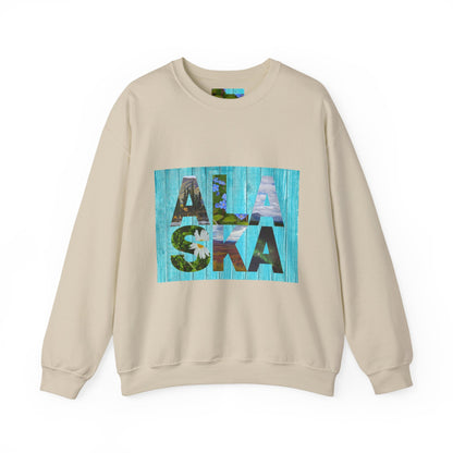 Alaska Crewneck Sweatshirt — Retro 'Alaska' Graphic Pullover