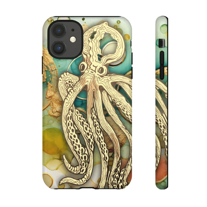 Octopus Art Phone Case – Nautical Oceanic Protective iPhone Cover