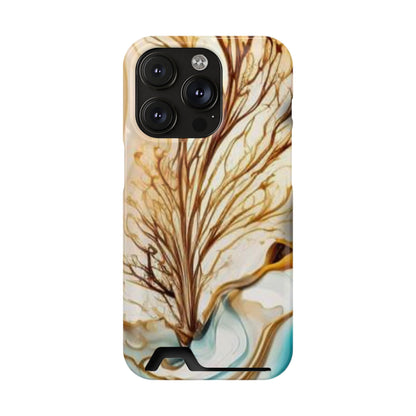 Card-Holder Phone Case — Protective Phone Case with Card Slot, Whimsical Art