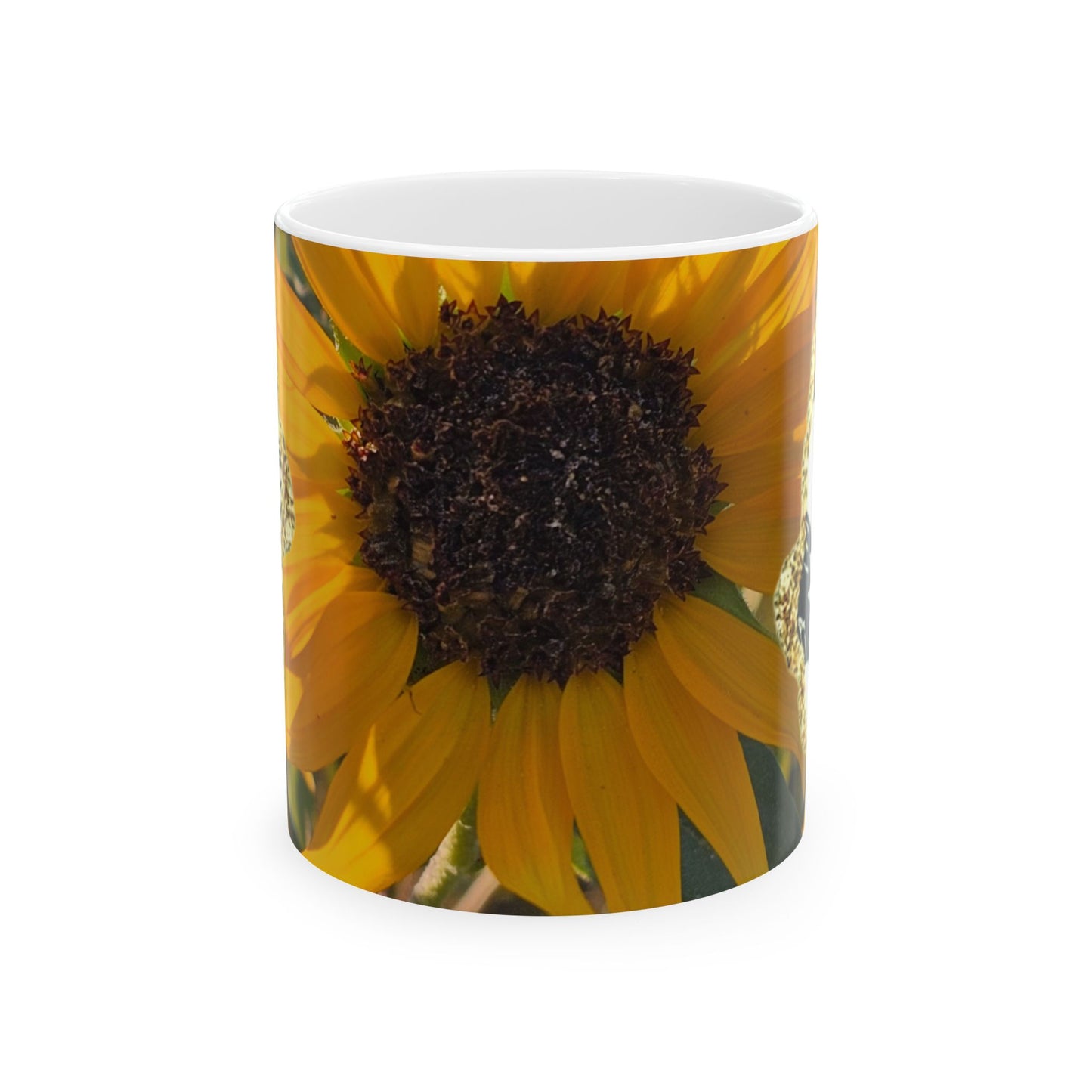 Sunflower Ceramic Mug — 11oz & 15oz Floral Coffee Tea Cup