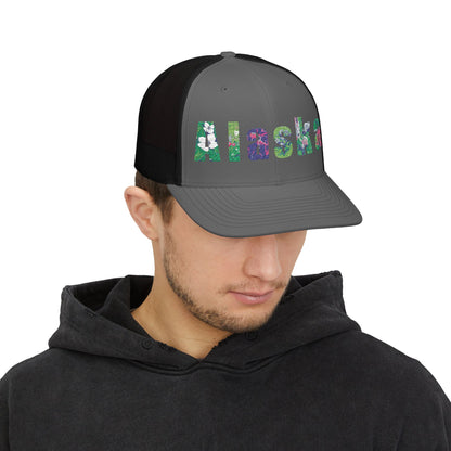 Alaska Floral Snapback Trucker Cap