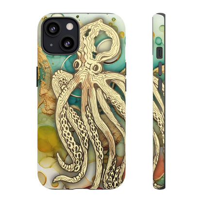 Octopus Art Phone Case – Nautical Oceanic Protective iPhone Cover