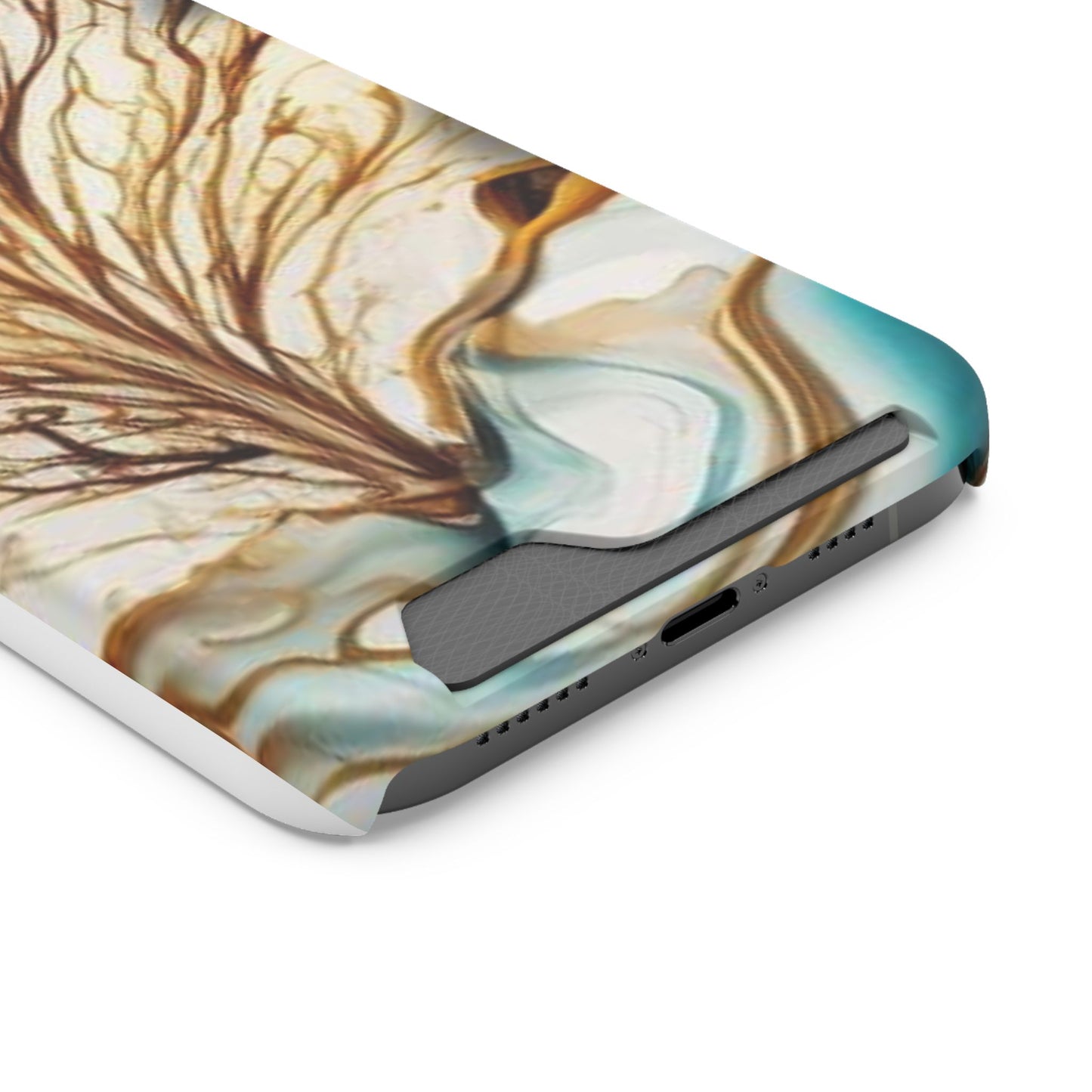Card-Holder Phone Case — Protective Phone Case with Card Slot, Whimsical Art