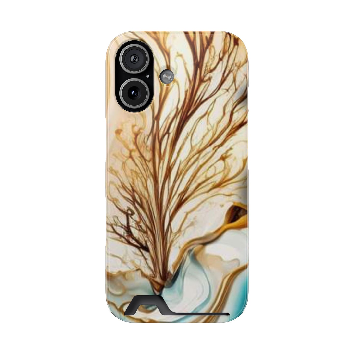 Card-Holder Phone Case — Protective Phone Case with Card Slot, Whimsical Art
