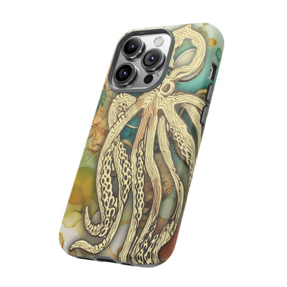 Octopus Art Phone Case – Nautical Oceanic Protective iPhone Cover