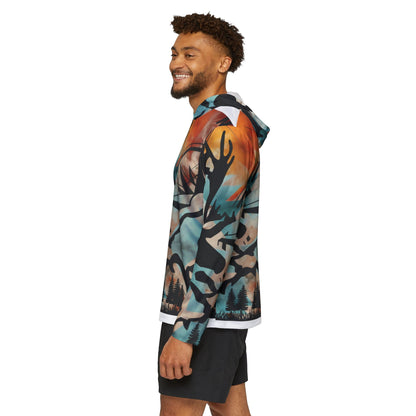 Adventure Caribou Compass Hoodie — Mountain Outdoors Graphic Pullover