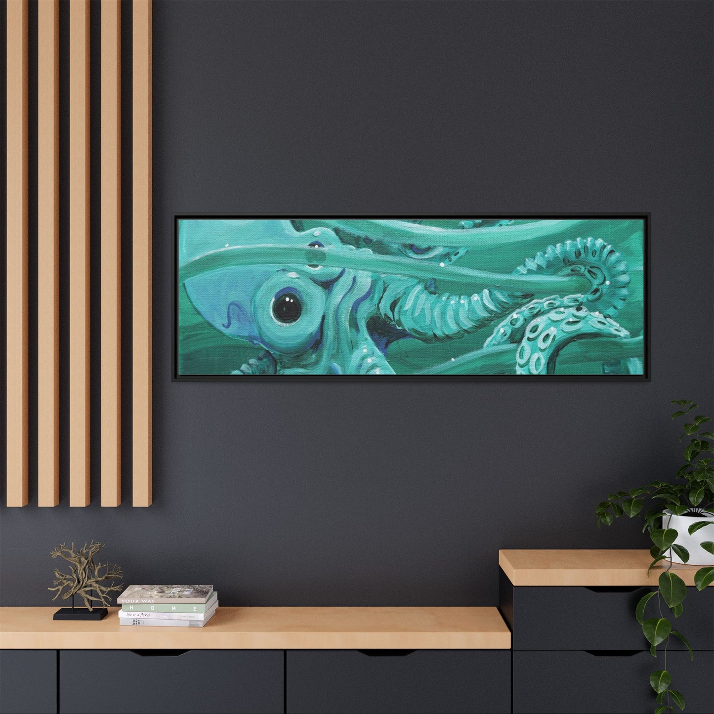 Matte Canvas, Framed (Multi-color)
