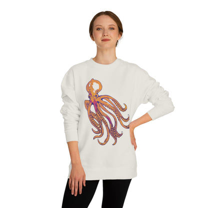Octopus Graphic Sweatshirt — Vintage Marine Illustration Crewneck