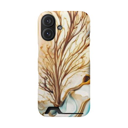 Card-Holder Phone Case — Protective Phone Case with Card Slot, Whimsical Art