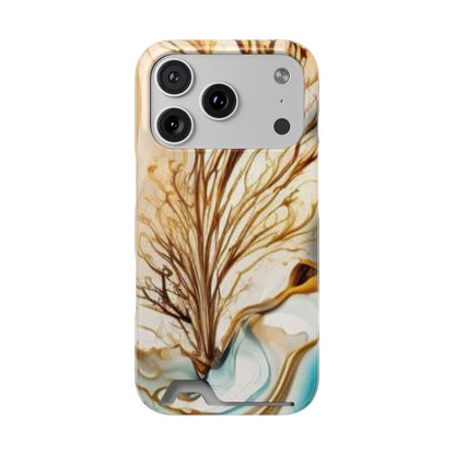 Card-Holder Phone Case — Protective Phone Case with Card Slot, Whimsical Art