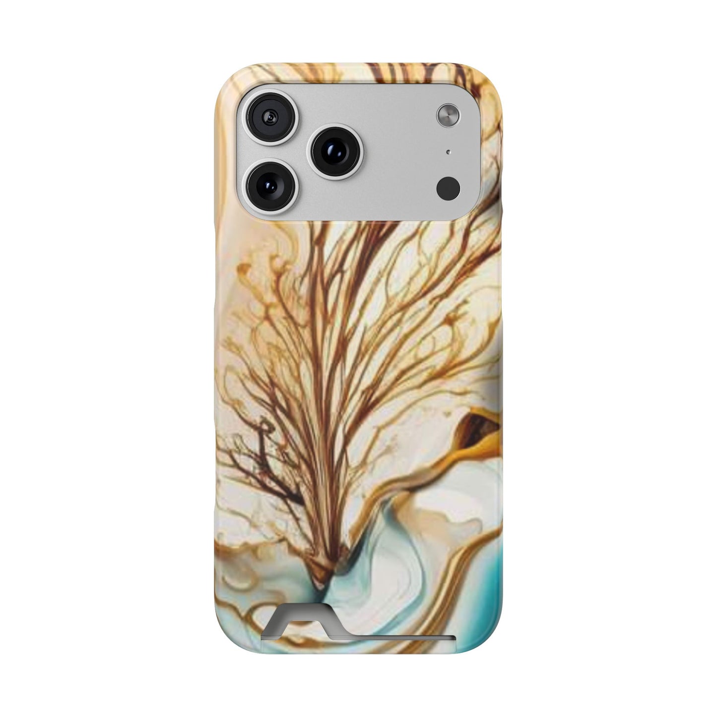 Card-Holder Phone Case — Protective Phone Case with Card Slot, Whimsical Art