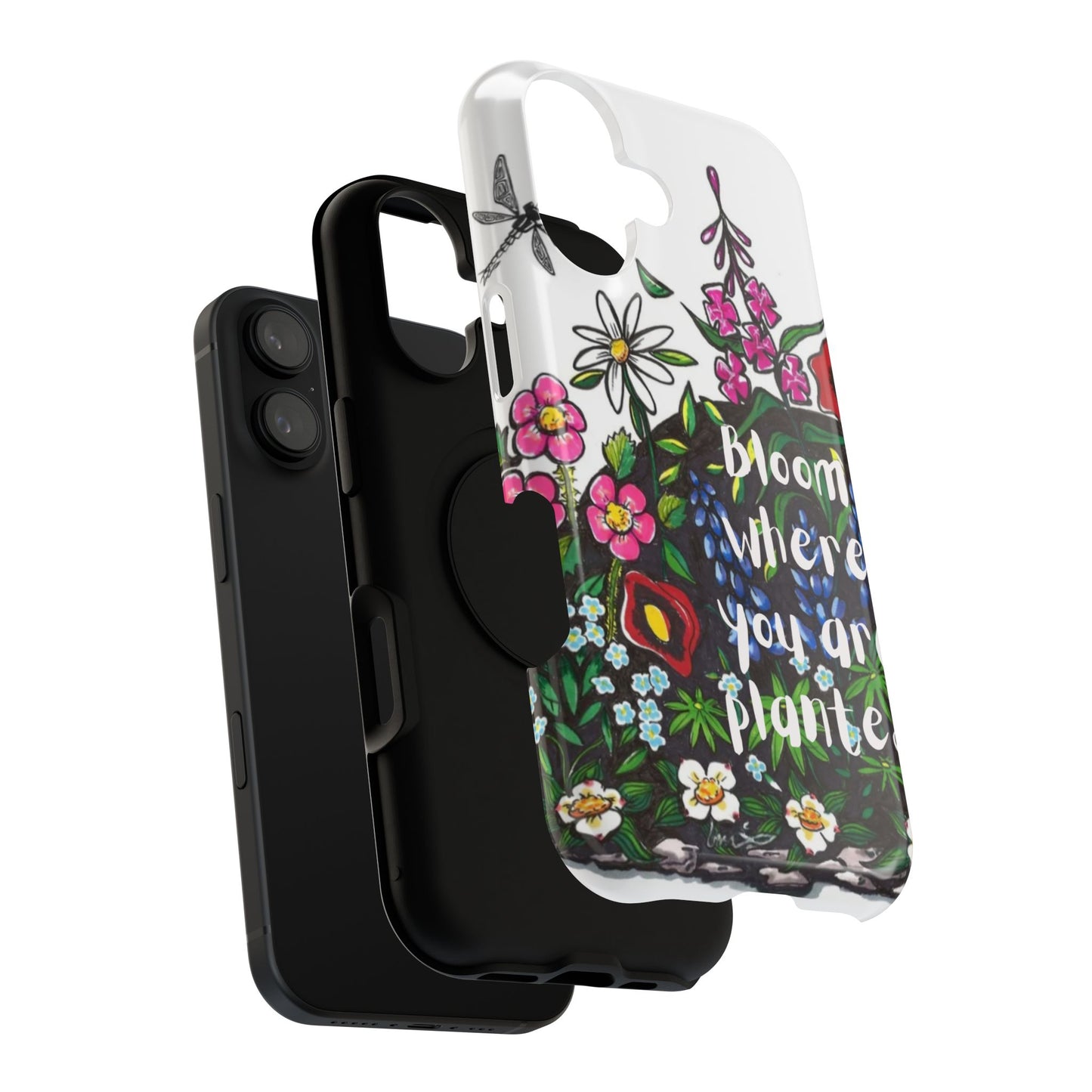 Bloom Where You’re Planted Floral Phone Case — Impact-Resistant