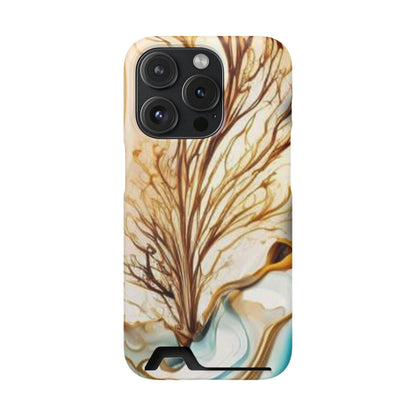 Card-Holder Phone Case — Protective Phone Case with Card Slot, Whimsical Art